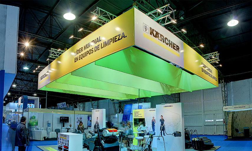 KARCHER, STANDS DESTACADOS EN FERIAS & EXPOSICIONES.